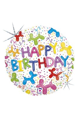 Balon urodzinowy 18" 45 cm BALLONS DOG BIRTHDAY