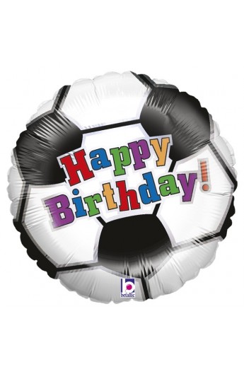Balon urodzinowy 18" 45 cm SOCCER BALL BIRTHDAY