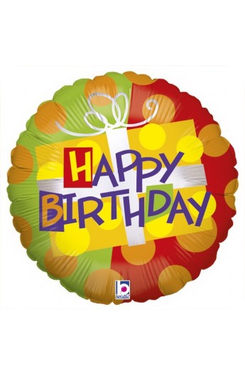 Balon urodzinowy 18" 45 cm BIRTHDAY GIFT