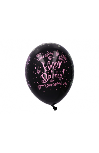 Balon czarny HB 6 szt. 30 cm