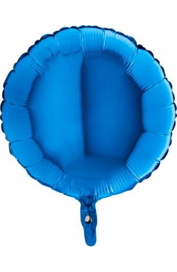 Balon foliowy 18" okrągły niebieski
