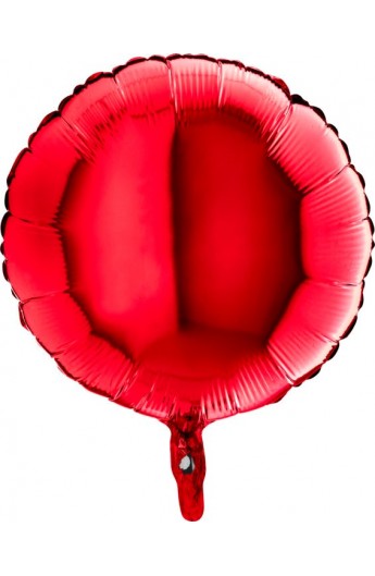 Balon foliowy 18" okrągły czerwony