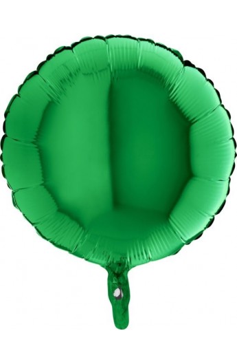 Balon foliowy 18" okrągły zielony
