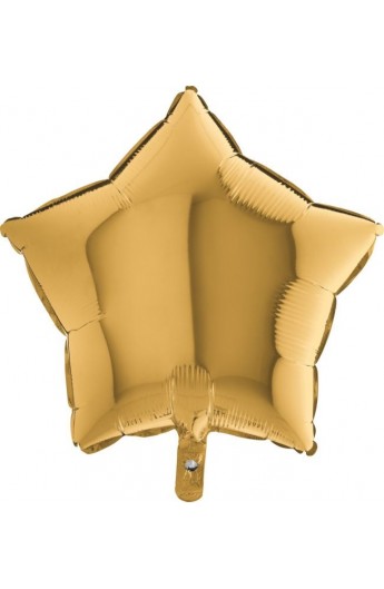 Balon foliowy 18" gwiazda złota