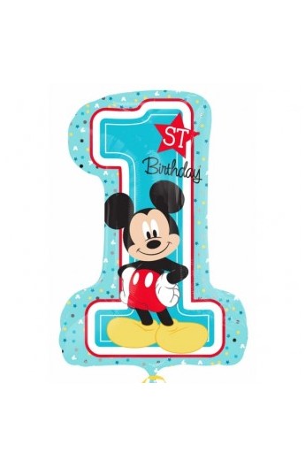 Balon foliowy 24" Jedynka Myszka Mickey