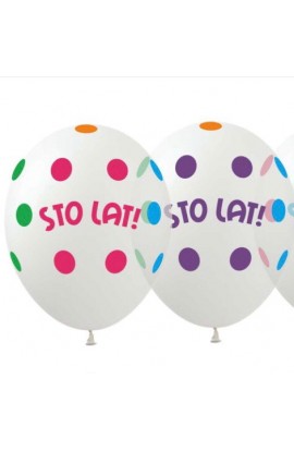 Balony gumowe z napisem Sto Lat!