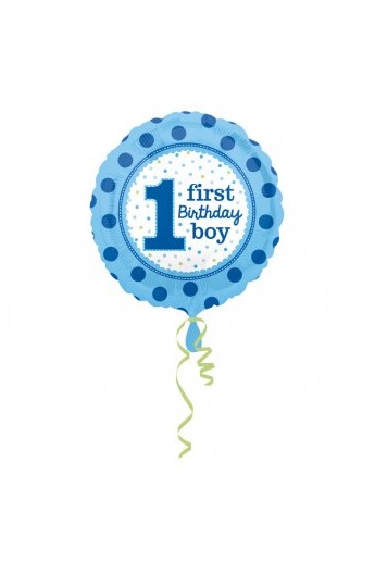 Balon foliowy 18" Pierwsze urodziny chłopca