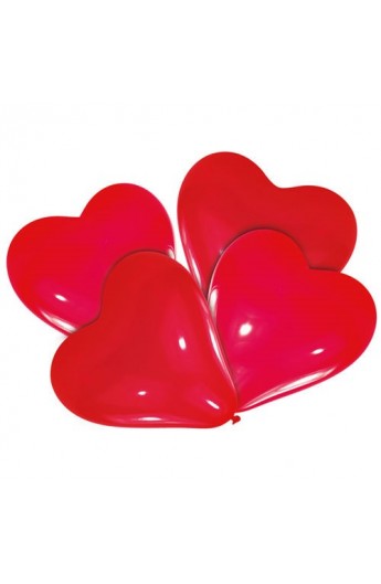 Balony gumowe czerwone serca
