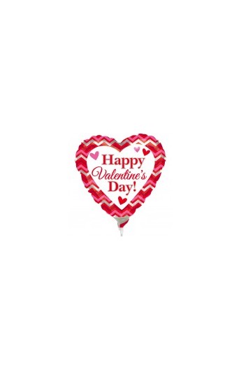 Balon foliowy 9" Happy Valentine's Day