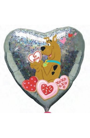 Balon foliowy 18" na Walentynki ze Scooby Doo
