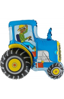 24" Traktor Niebieski Grabo Transparent