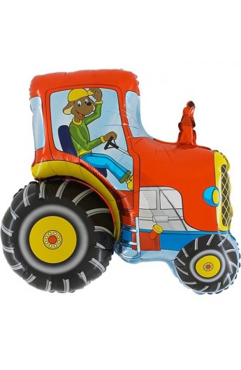 24" Traktor Czerwony Grabo Transparent