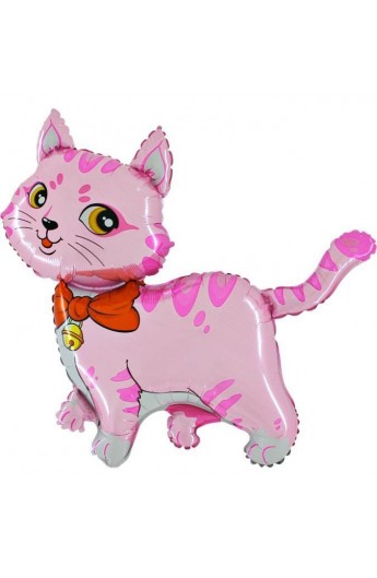 24" Kot Różowy Grabo Transparent
