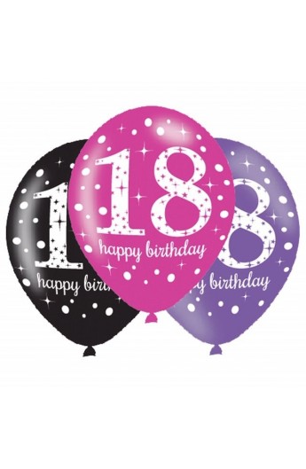 Balony urodzinowe na 18-tkę