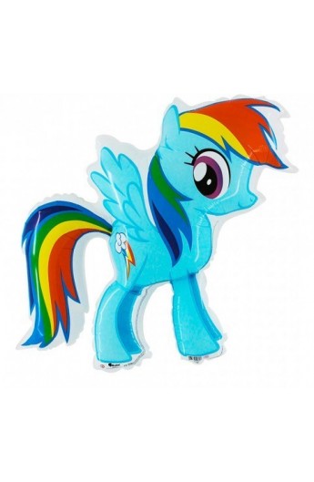 24" My Little Pony Rainbow Dash Grabo Transparent
