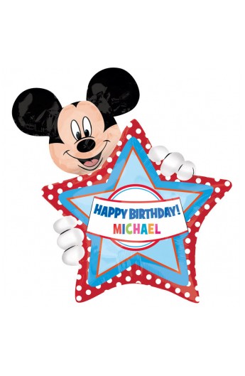 Balon foliowy urodzinowy spersonalizowany, z Mickey