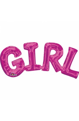 Balon foliowy napis GIRL