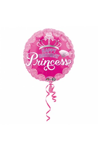 Balon foliowy 18" Happy Birthday Princess