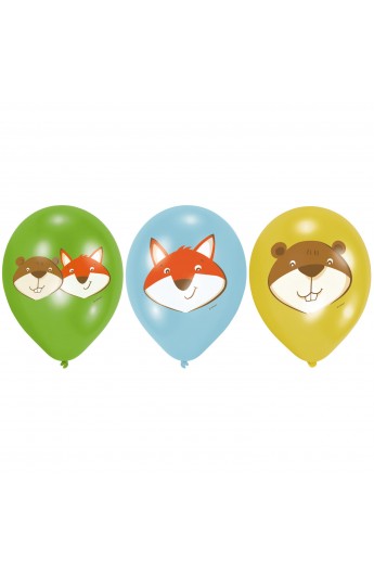 Balony gumowe lis i bóbr Balony gumowe lis i bóbr