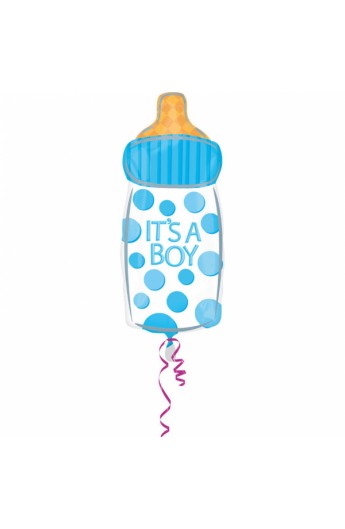 Balon foliowy 24" butelka it's a boy