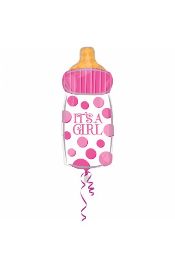 Balon foliowy 24" butelka it's a girl