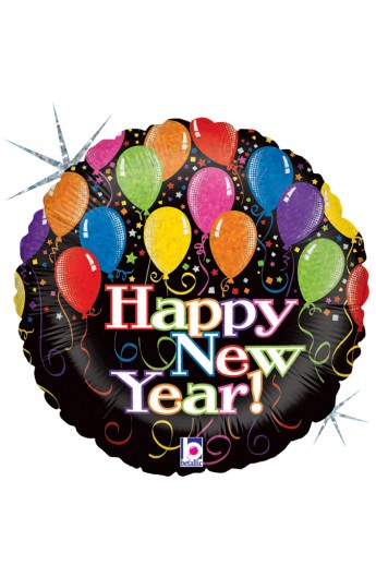 Balon foliowy 18" Happy New Year