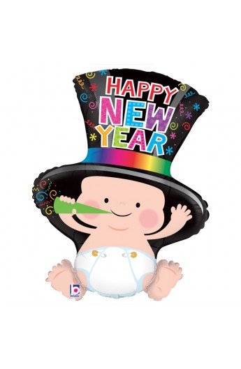 Balon foliowy 31" Happy New Year