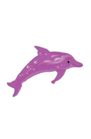 Balon foliowy 24" Różowy delfin