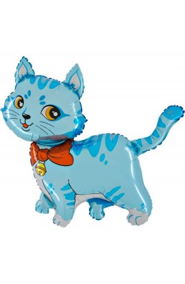 Balon foliowy 14" Kot niebieski